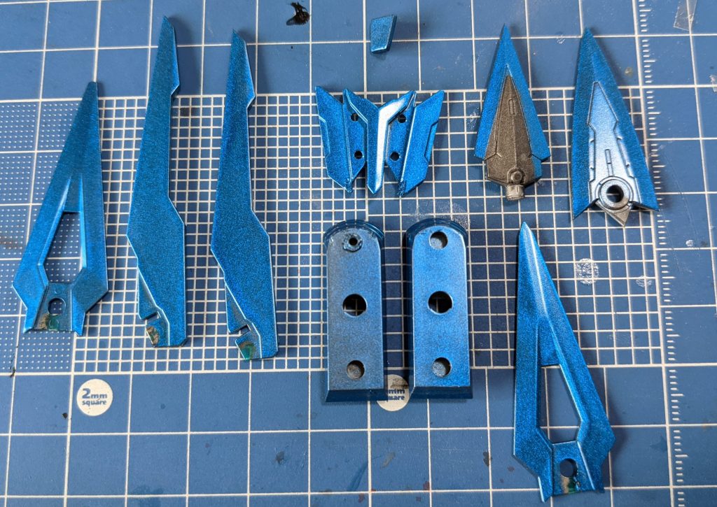 プライマリーメタリックブルー塗装後