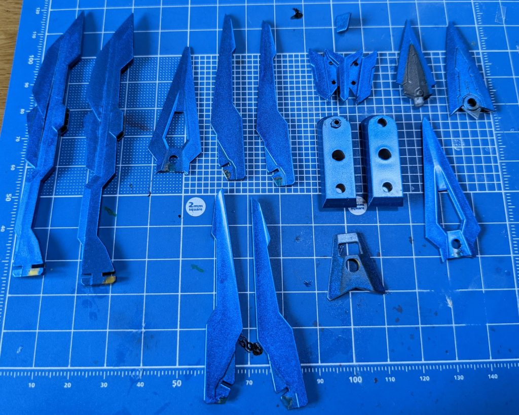 プライマリーメタリックブルーの塗装後