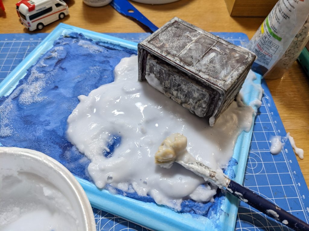 DAISOコンテナをウェザリング