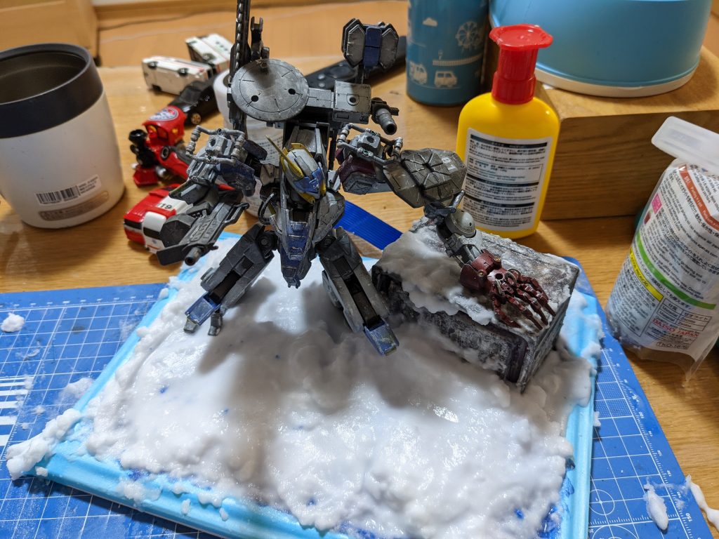 重曹雪原ジオラマ